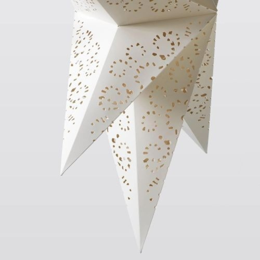IKEA STRÅLA Oversized Star Lamp Shade – Lace White 35" Discontinued Holiday Deco - Picture 3 of 5